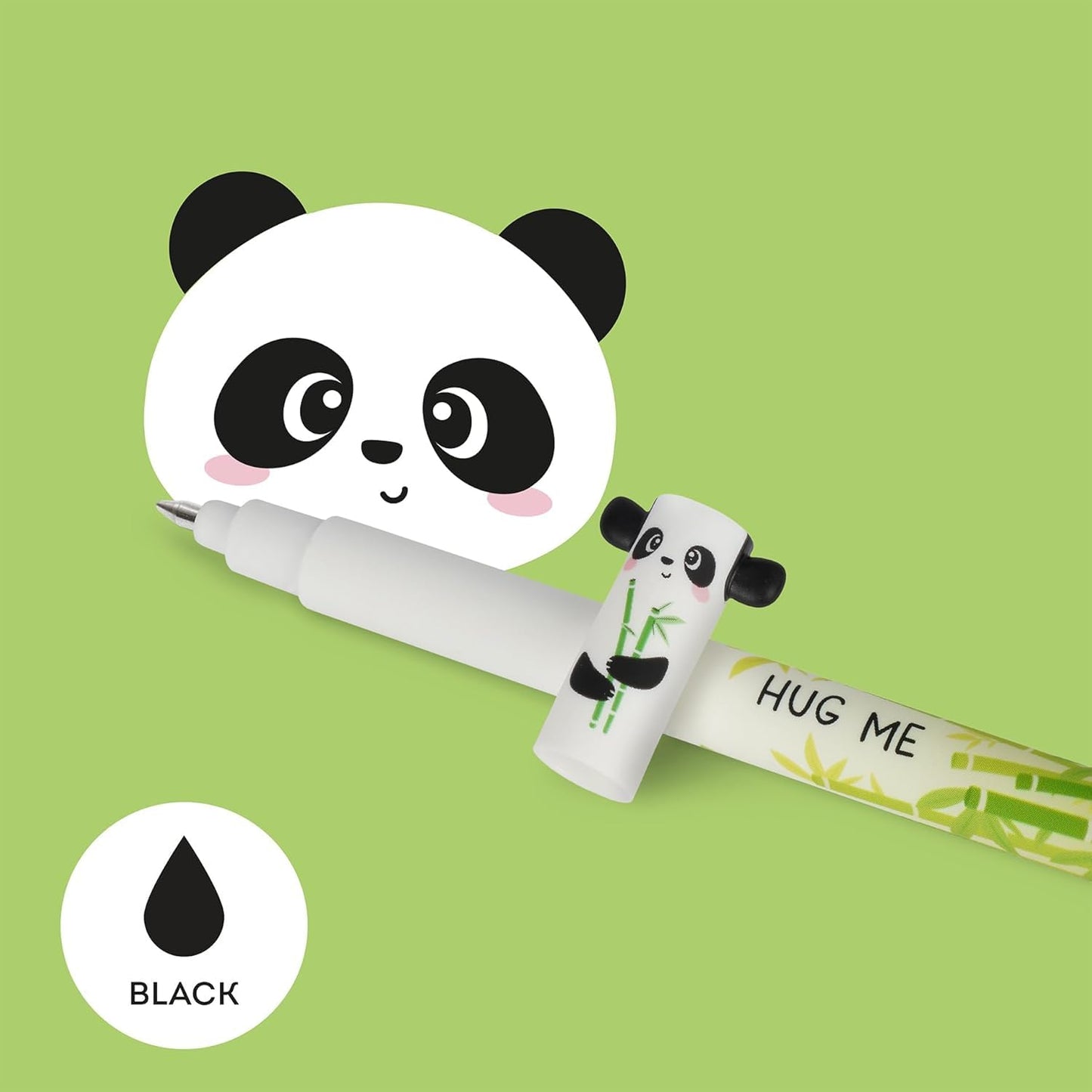LEGAMI - Set of 12 Erasable Gel Pens with Thermosensitive Erase Ink, Range of ink colours & barrel designs, 0.7mm Tip, Animal Designs