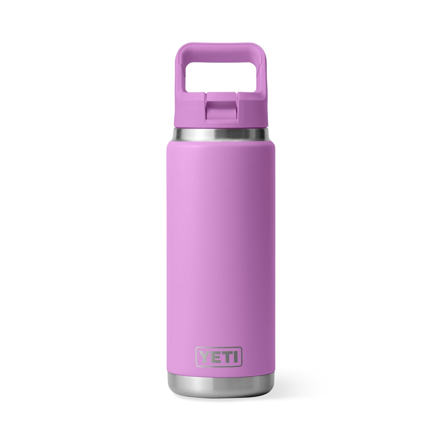 YETI Rambler 26 oz Bottle, Vacuum Insulated, Stainless Steel with Color Matching Straw Cap, Desert Bloom