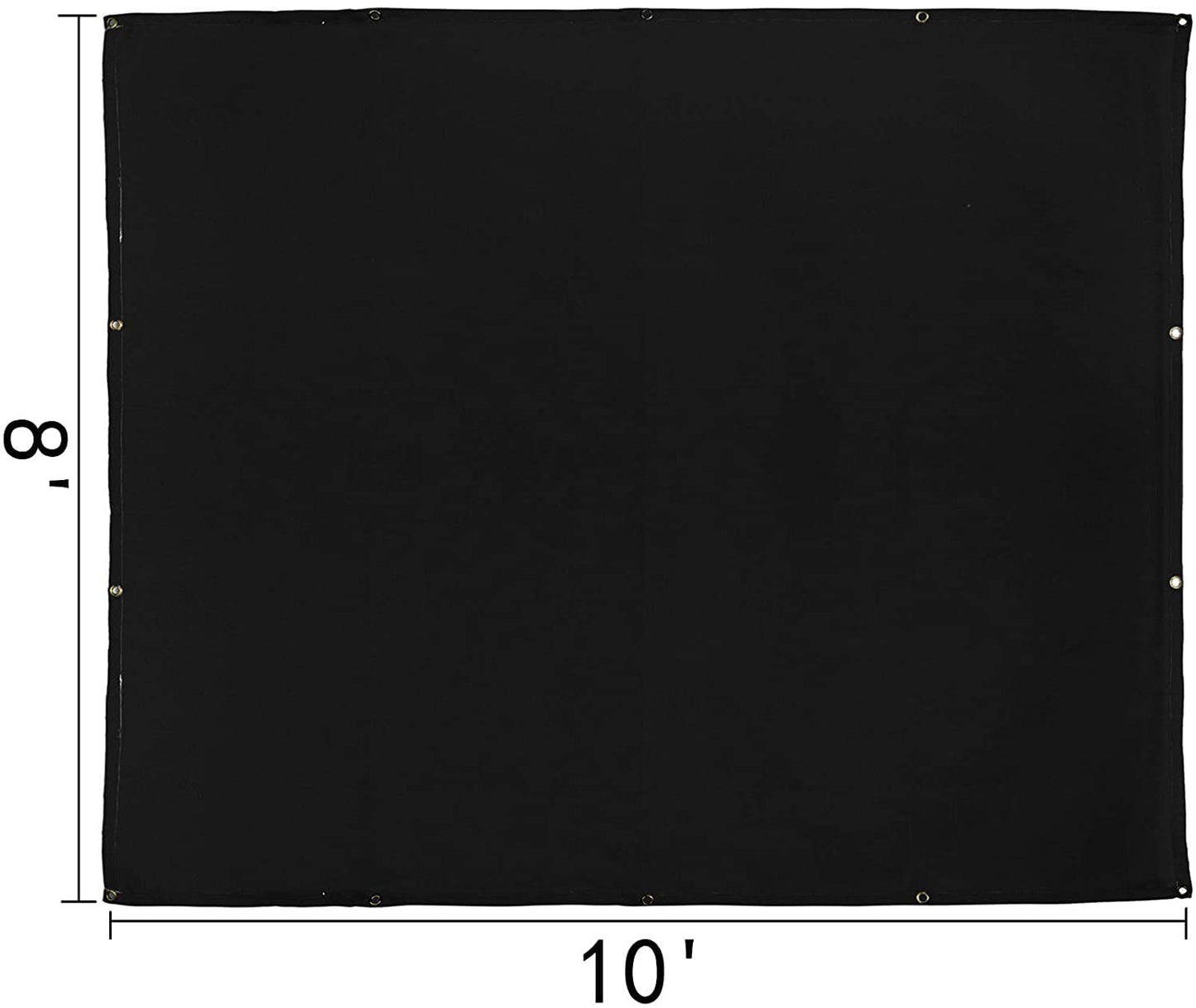 VEVOR 8 x 10 Ft Welding Blanket Black Fiberglass Blanket Portable Fiberglass Fire Retardant Blanket Welding Mat Welding Fireproof Thermal Resistant Insulation with Carry Bag