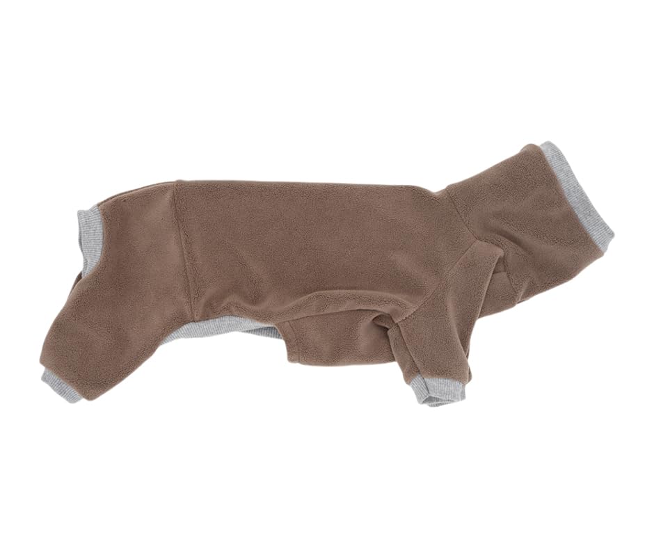 WhaleMire Dachshund Dog Turtleneck Warm Sweater, Winter Clothes, Suitable for Dachshunds (Brown, Large)