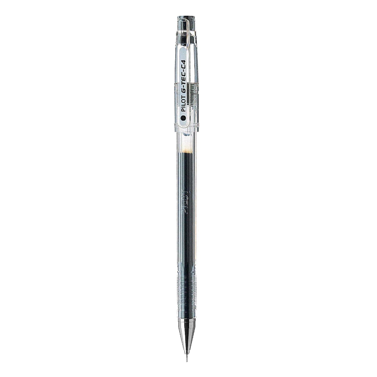 Pilot G-Tec C4 Microtip Gel Rollerball Pen 0.4mm Tip 0.2mm Line Black (Pack 12)