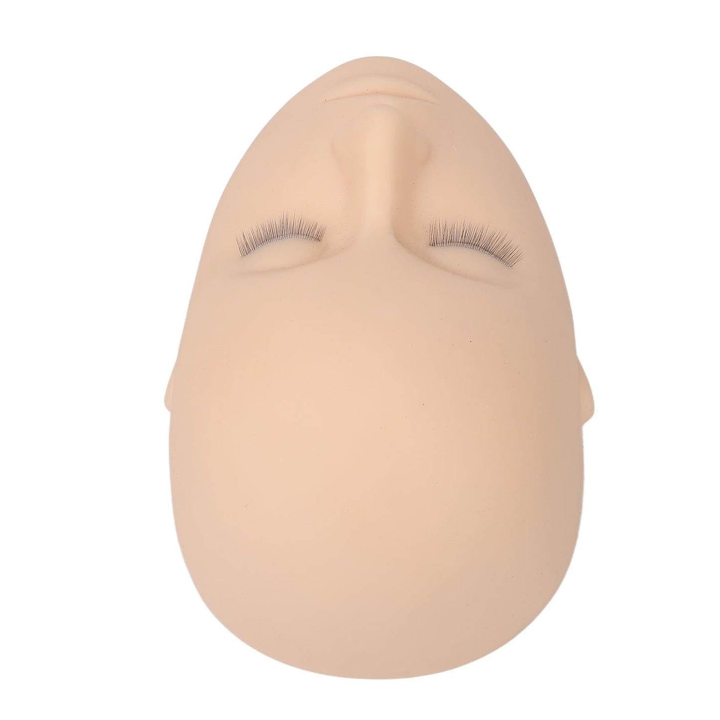 Lash Mannequin Head, 3 Layers Silicone Eyelash Mannequin Head with Eyelids, Eyelash Extension Makeup Practice Training Mannequin Doll Face Head for Lash Extension