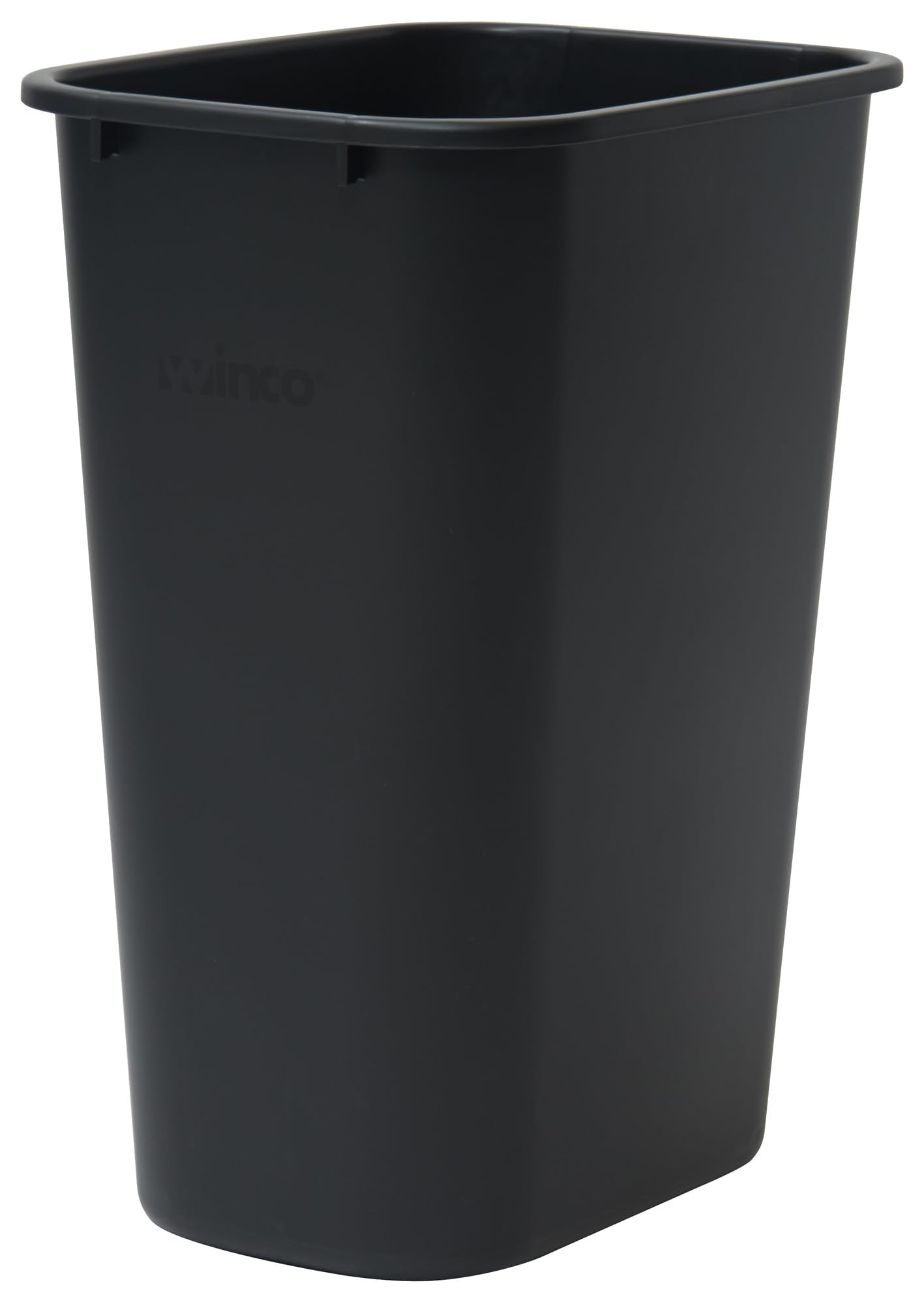 Winco PWR-41K Waste Basket, 10 Gallon, Black
