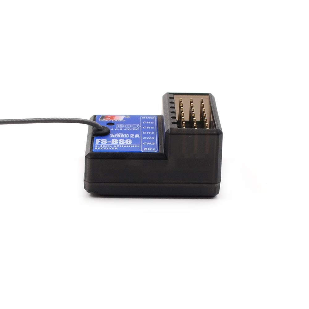 Goolsky Flysky FS-BS6 Receiver 2.4Ghz 6CH AFHDS2 for Flysky FS-GT5 FS-IT4S Transmitter for Traxxas HPS HPI RC Car Boat