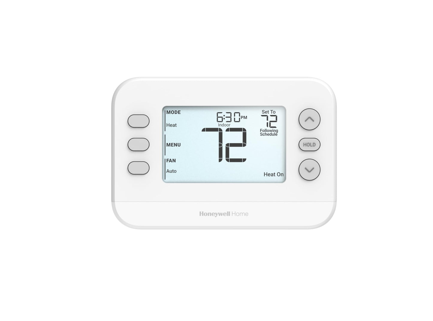 Honeywell Home X2P Programmable Thermostat, Single-Stage, 1 Heat/1 Cool Compatibility, 5-2 Day Schedule, White