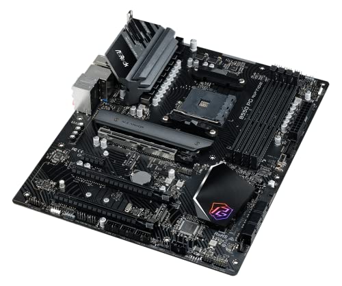 ASRock AMD B550 PG Riptide ATX Motherboard Dual Channel DDR4 4933 MHz AM4 Socket 128 GB SATA3 6.0 Gb/s M.2