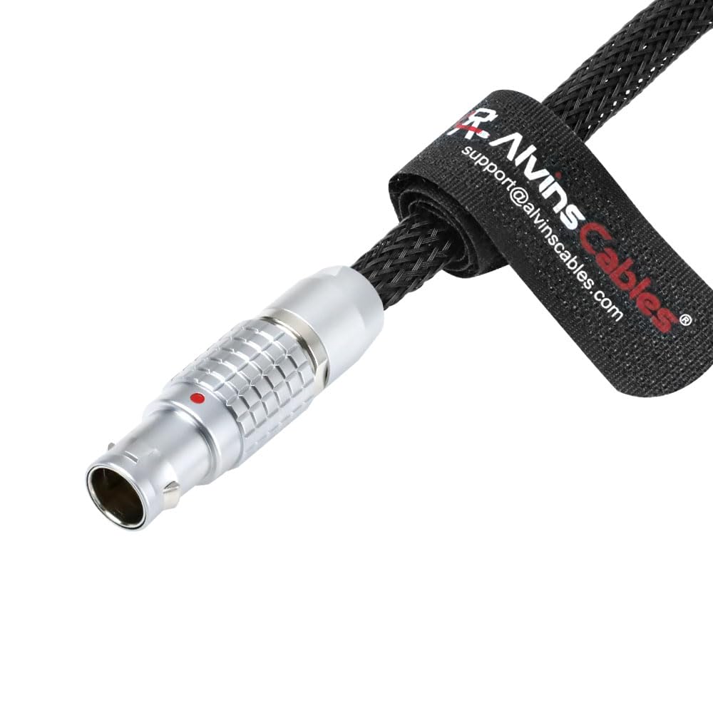 Alvin's Cables Control Cable for ARRI ETH 10 Pin Rotatable Right Angle to RJ45 and 2 Pin Male 24V Power Cable for ARRI Alexa Mini LF| LF| Mini| SXT Camera, Teradek COLR
