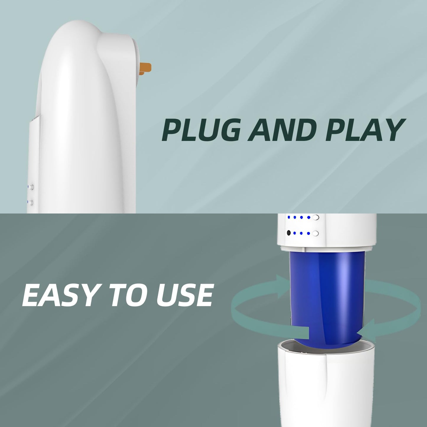 ScentiPlus Plug In Scent Air Machine for Home, Waterless Aroma Diffuser for Essential Oils 100ml/500 Sq.Ft, Portable Fragrance Diffuser with Cold-Air Diffusion Tech for Large Room, Office, Spa (White)