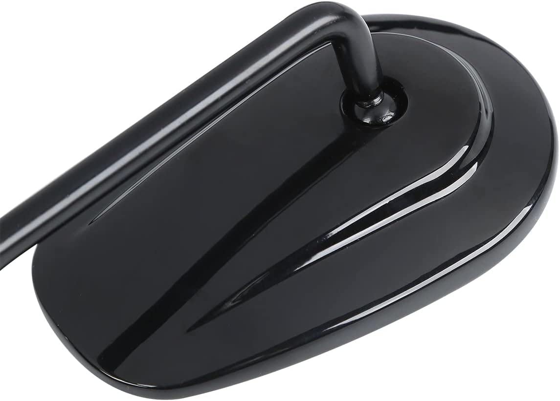 VPZMT 8mm Teardrop Rearview Mirrors for Harley Road King CVO Road Street Tri Glide Freewheeler Street XG500 XG750 Sportster XL883 1200 Softail Street Bob Dyna Models (Black)