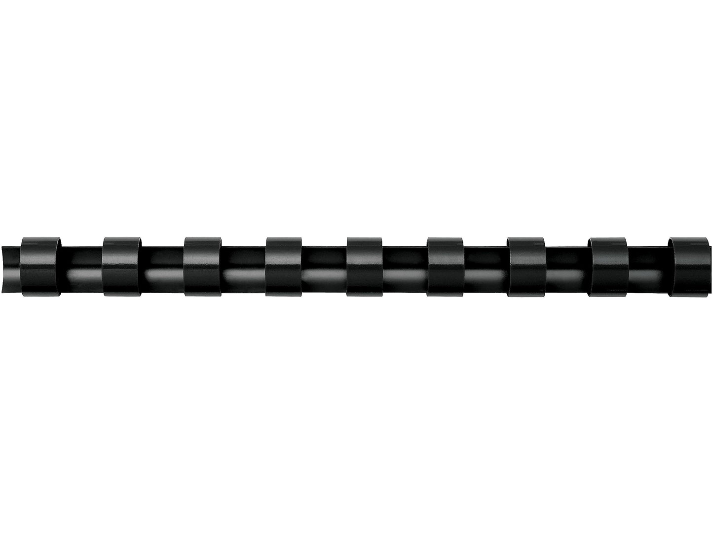 Fellowes Plastic Combs - 1/4", 20 Sheets, Black, 100 Pack, 52366