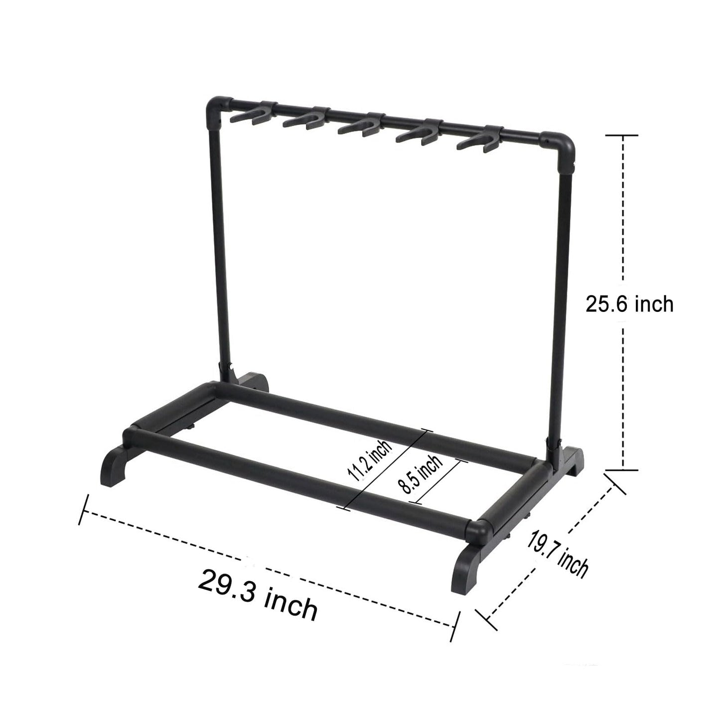YEVVAIOC Multi Guitar Stand 5 Guitar Stand Rack Folding Guitar Stand Multiple 5-Space Instrument Stage Studio Display Rack Movable 5 Holder.