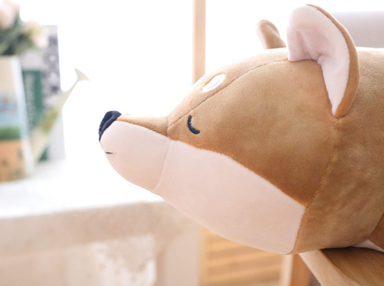 30'' Shiba Inu Plush Stuffed Animal Dog Plush Pillow Children Hugging Pillow Sleeping Comfort Cushion Soft Plush Toy