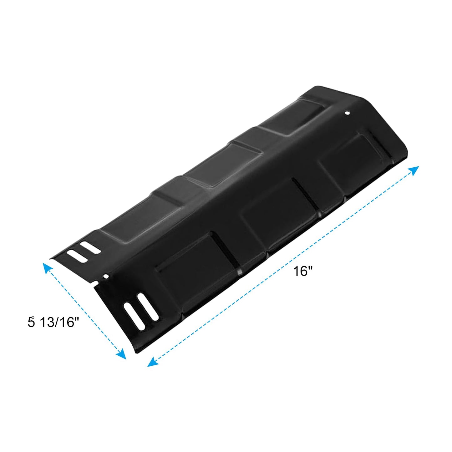 16 Inch Heat Plates Replacement Parts for Coleman G52201, G52202, G52203, G35304, G35304N, G35305, G35306 Gas Grill Models, Porcelain Steel Heat Shield Burner Cover, 3 Pack
