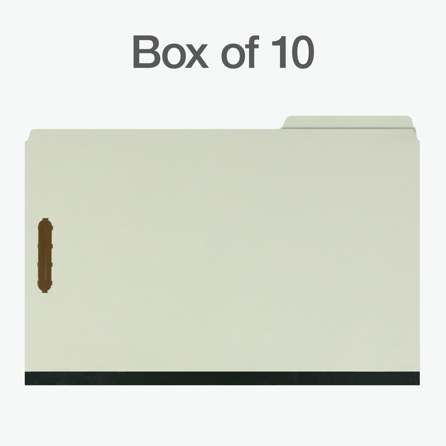 Pendaflex File Folders, Pressboard Classification, 6 Fasteners, Legal Size, Light Green, 3" Expansion, Durable 25 pt. Pressboard, 10/Box, Ideal for Organizing Multiple Projects