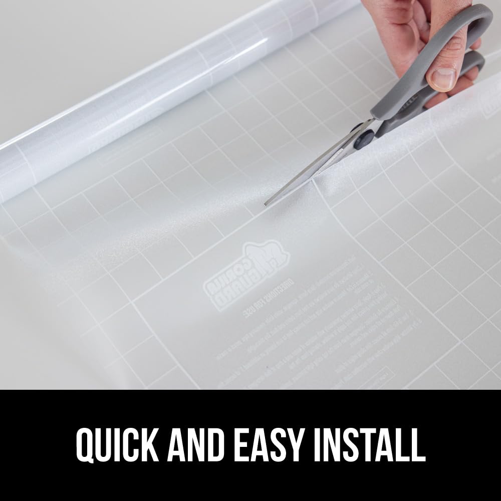 Gorilla Guard Two Way Sun Blocking Window Privacy Film, 23.6" x 78.7”, Strong Static Clings to Glass Windows, Peel and Stick, Removable Stickers, Decorative Bathroom Door Coverings, Frosted