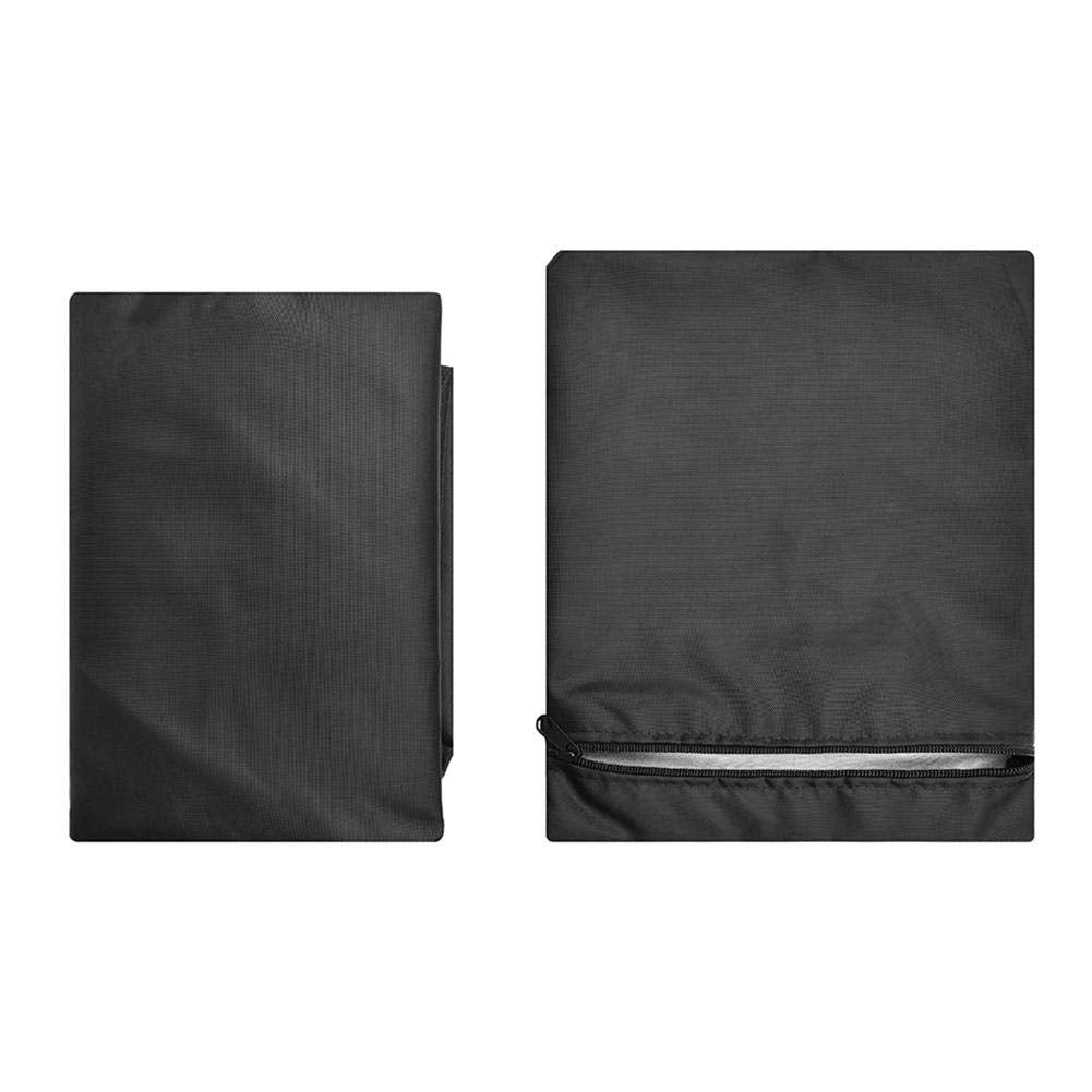 Furniture Storage Bag Black 210D Oxford Dust-Proof Patio Cushion Storage Bag Waterproof Veranda Bag with Small Carry Bag for Furniture Cover(173 * 76 * 51)