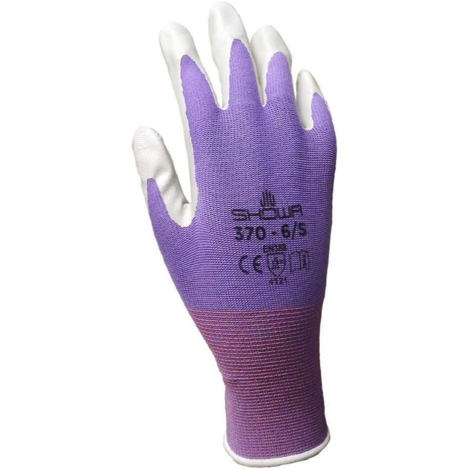 12 Pack Atlas Glove NT370 Atlas Nitrile Garden Gloves - Medium (Assorted Colors)