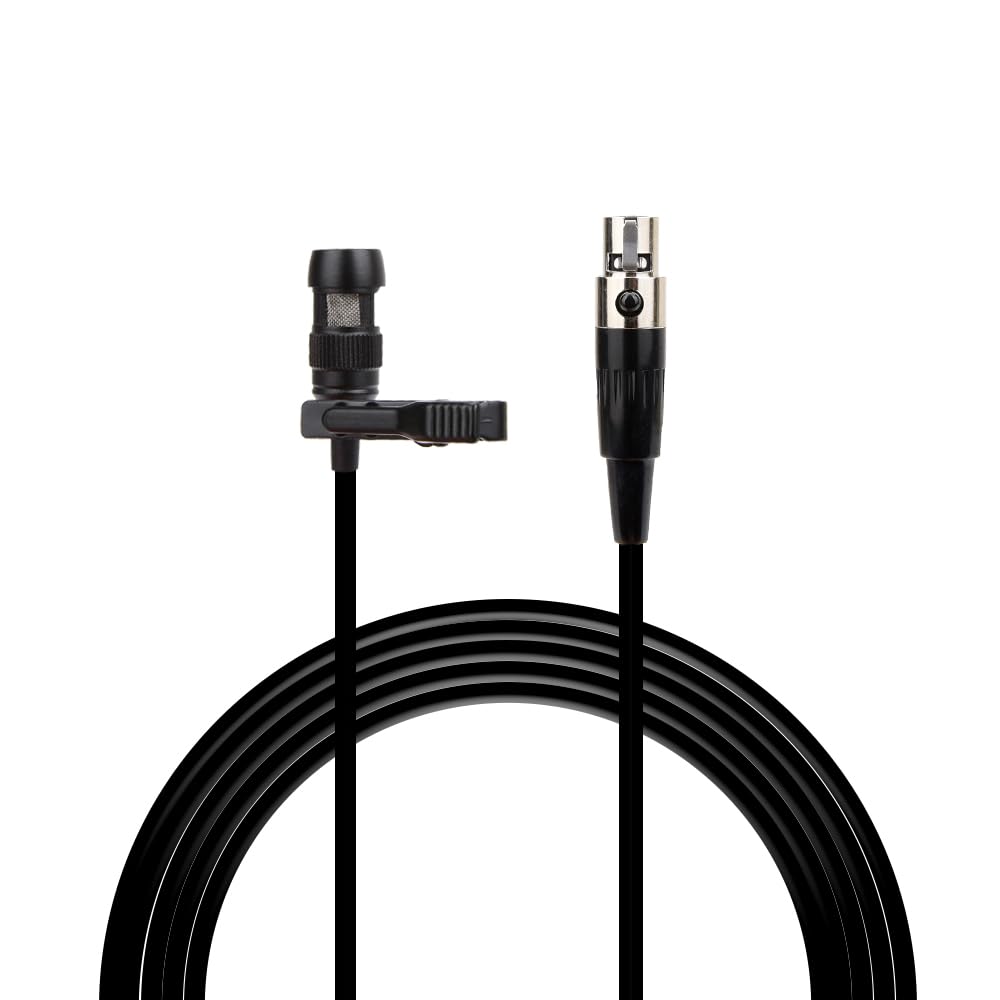 YXG Lavalier Lapel Microphone, Heart Shaped Directional Condenser Microphone, Compatible with Bodypack Wireless Shure Transmitter, with 5ft Mini XLR Cable, 4-Pin TA4F Plug