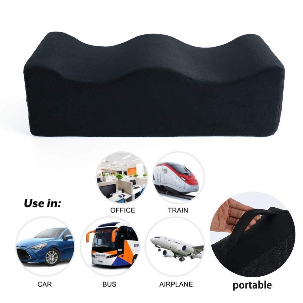 Pillow Used After BBL Surgery, The Latest Upgraded Version, Hardened Pillow core Support Does not deform, Easy to Carry (Black, Standard Size)