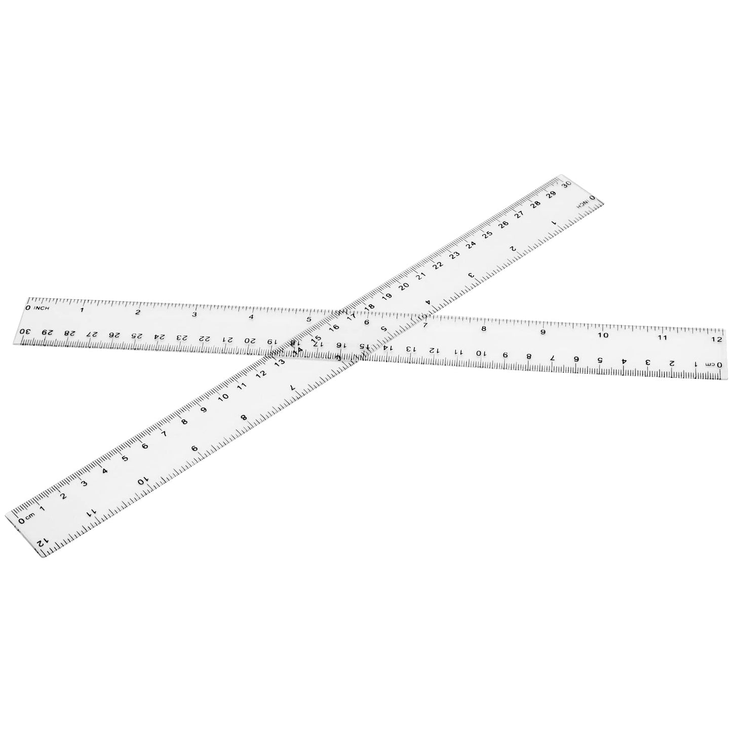 KEILEOHO 120 Pack 12 Inch Clear Plastic Ruler, 30CM Rulers Bulk Flexible with Centimeters and Inches for School Supplies