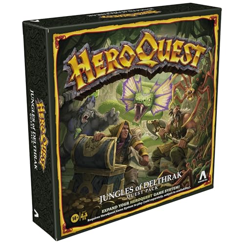 Avalon Hill HeroQuest Jungles of Delthrak Quest Pack | Roleplaying Games | Ages 14+ | 2 to 5 Players | Requires HeroQuest Game System to Play (English)