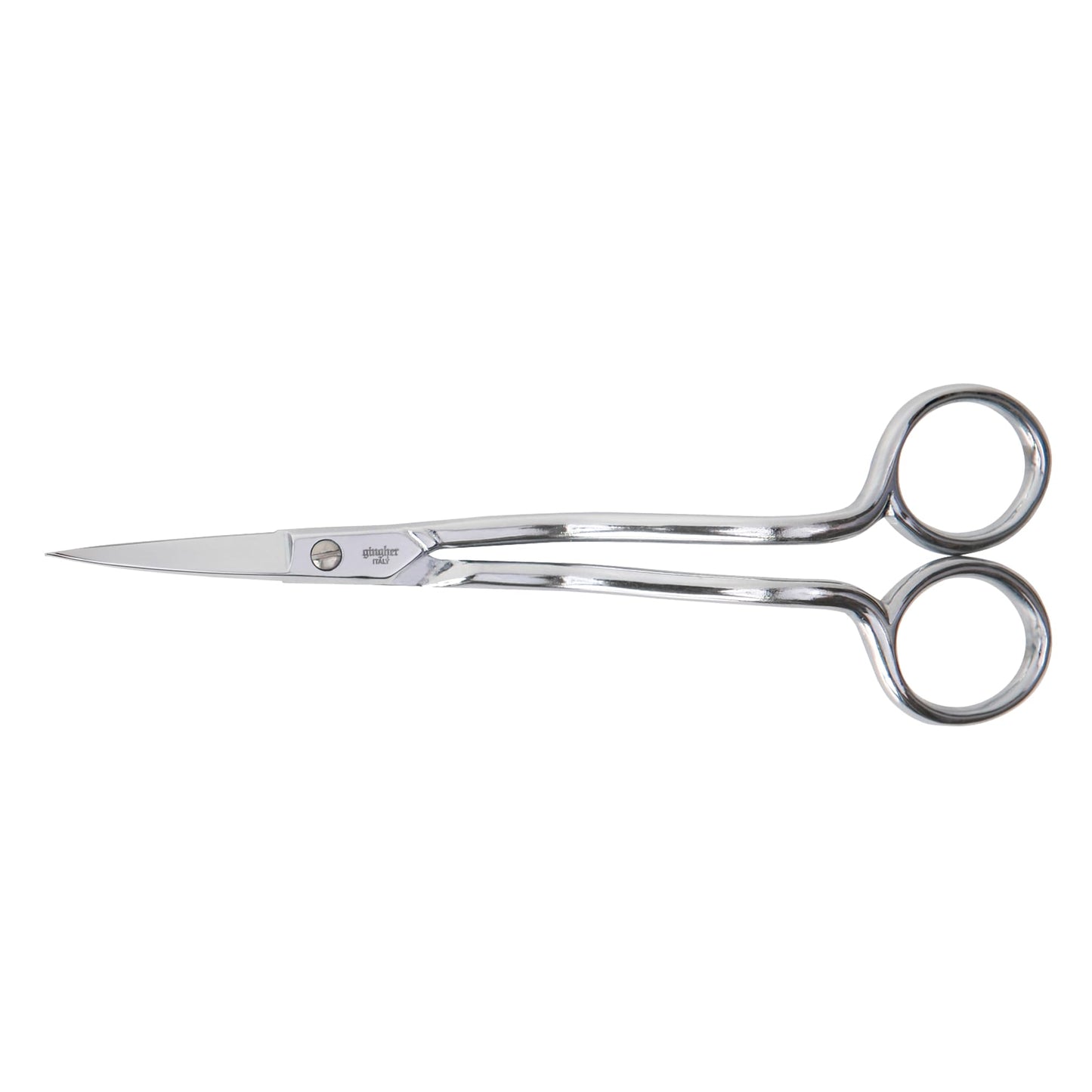 Fiskars Gingher 01-005866 Double-Curved Machine Embroidery Scissors, 6-Inch
