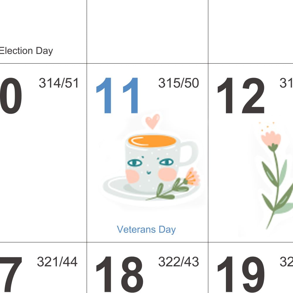 2026-2027 Wall Calendar - 2026-2027 Yearly Wall Calendar, July 2026 - June 2027, Calendar 26-27, 34.8" x 22.8"(Open), One Page Vertical with Round Stickers, Gift Pocket - Haze Blue