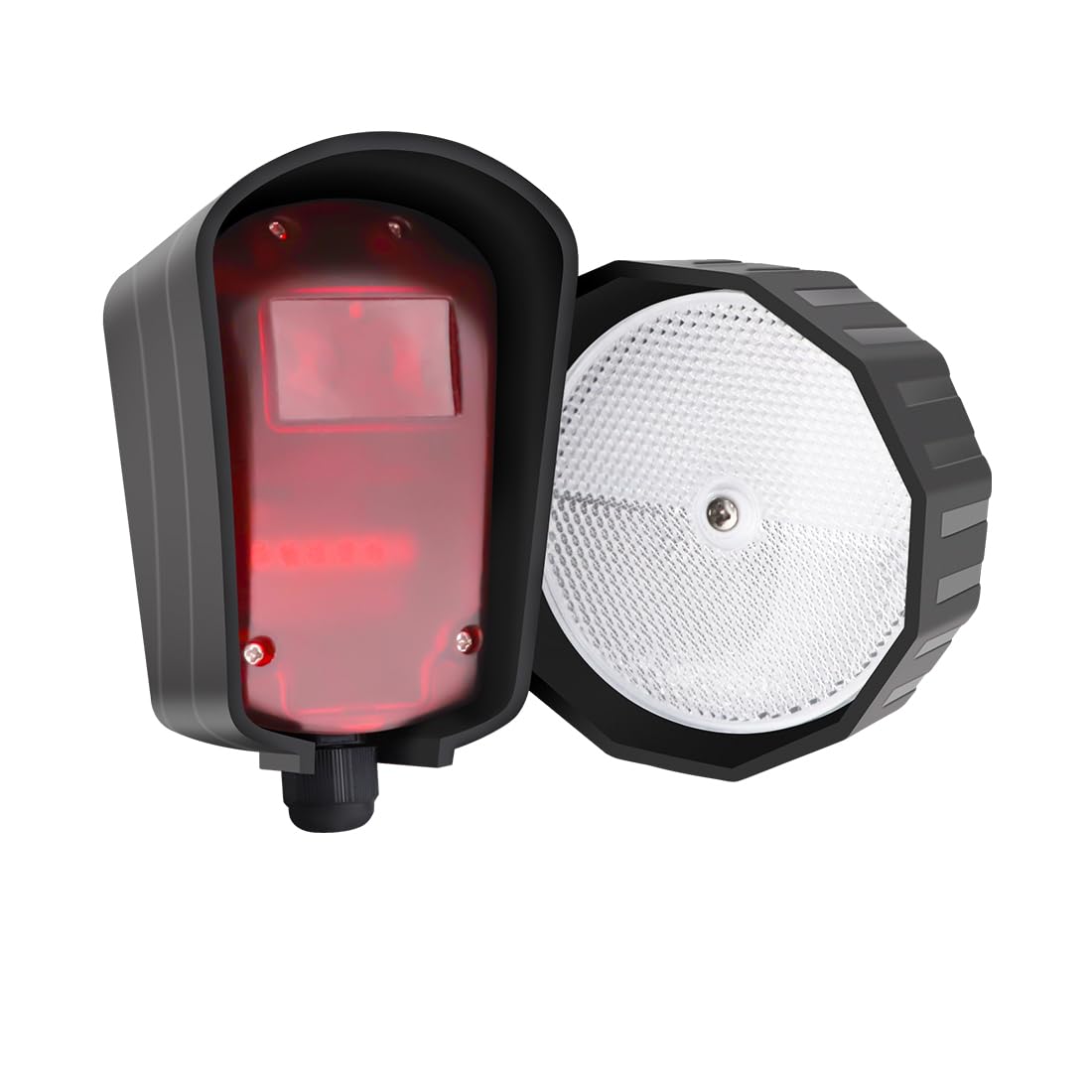 TOPENS TRF3 Safety Reflection Photocell Sensor, Retro-Reflective Photoelectric Beam for Automatic Swing Sliding Gate Opener Systems, Outdoor Use