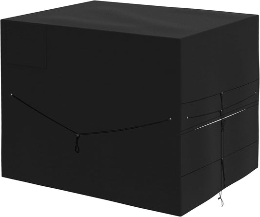 39.7X 33.8X 30.7in Outdoor Pool Heater Cover - 600D Waterproof Pool Thermopump Cover - Adjustable Pool Motor Enclosure Blankets for Pump Outside Units Protection