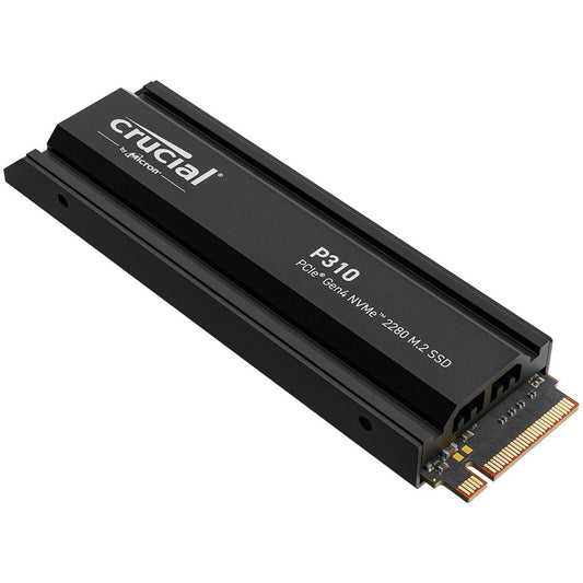 Crucial P310 1TB 2280 PCIe Gen4 3D NAND NVMe M.2 SSD with Heatsink– Up to 7,100 MB/s – Shift up to Gen4, with Acronis Offer, Internal Solid State Drive (PC) – CT1000P310SSD801
