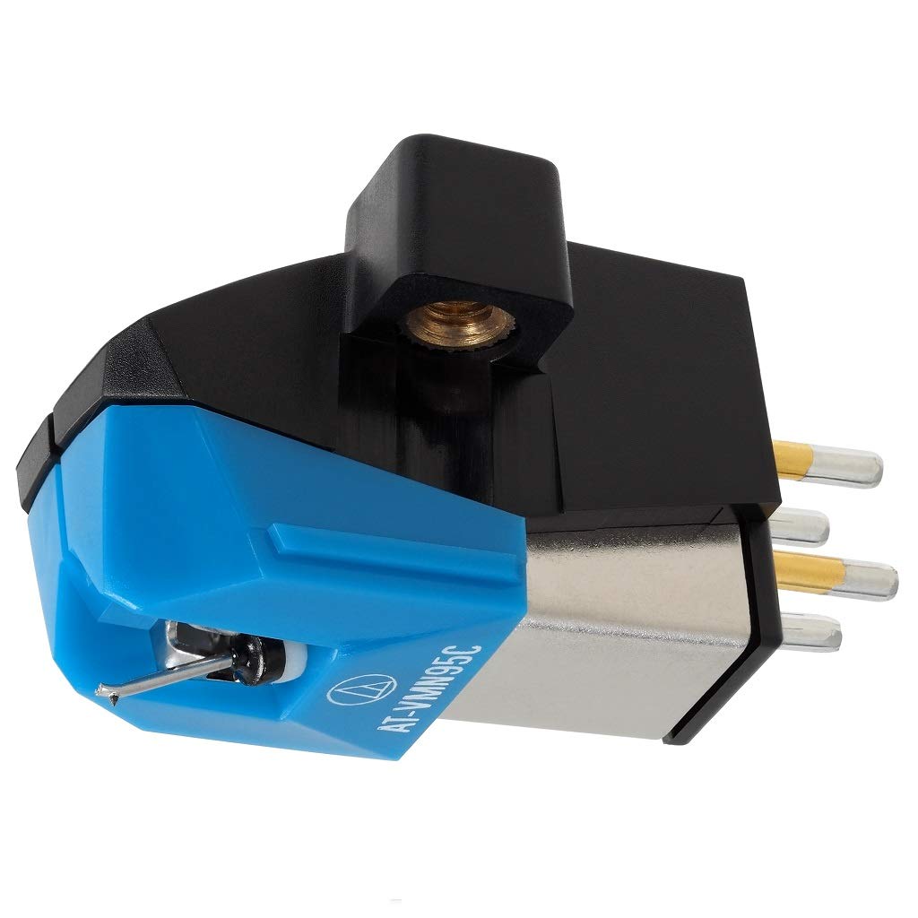 Audio-Technica AT-VM95C Dual Moving Magnet Turntable Cartridge, Blue