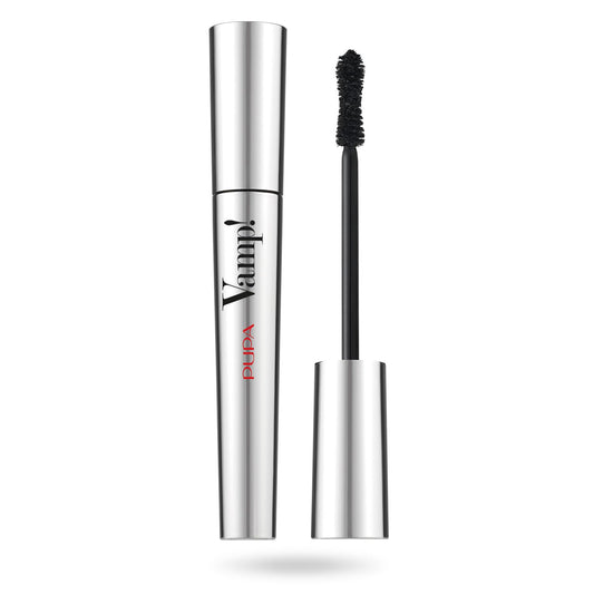 Pupa Milano Vamp! Mascara - Iconic Mascara For Oversize Volume & Exaggerated Lashes - Ophthalmologist Tested & Paraben-Free - 100 Extra Black - 9ml