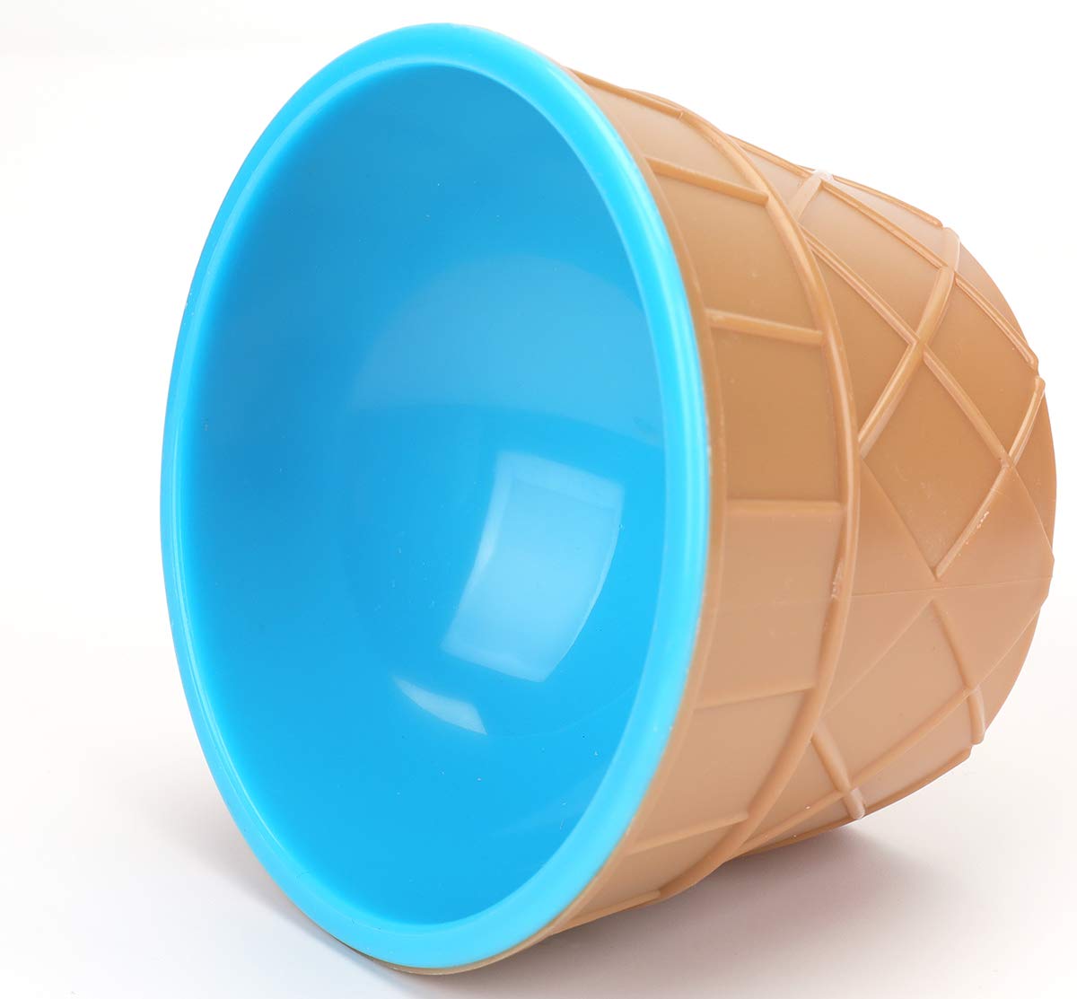 Lawei 24 Pack Plastic Ice Cream Bowls with Spoons, Reusable Fun Ice Cream Cups Bulks, 6 Cartoon Candy Color Cute Ice Cream Dessert Bowls Set for Sundae Frozen Yogurt Summer Holiday Parties