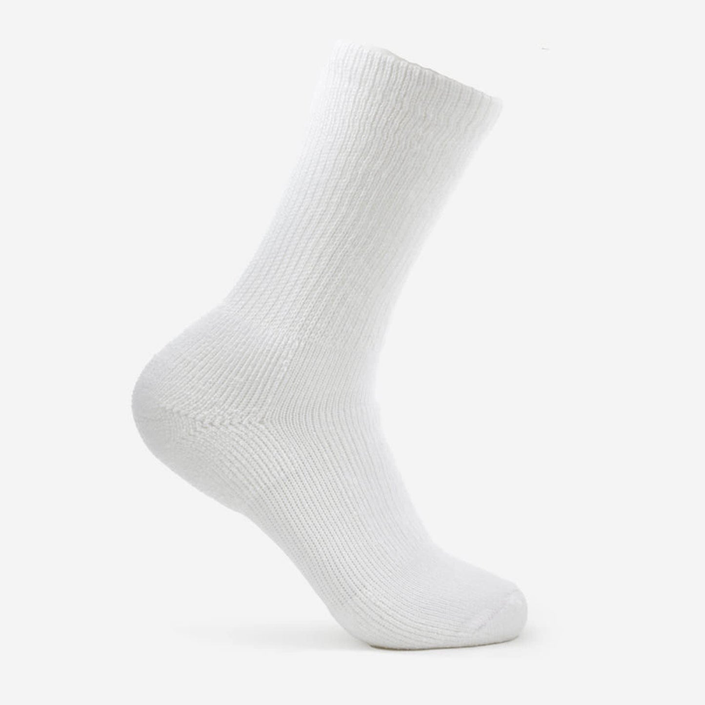Thorlos Unisex WX Walking Thick Padded Crew Sock, White (3 Pack), Large