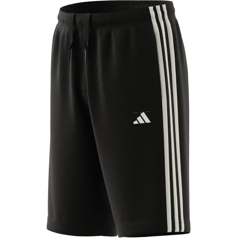 adidas Unisex-Kids Train Essentials 3-Stripes Shorts, Black/White, X-Large