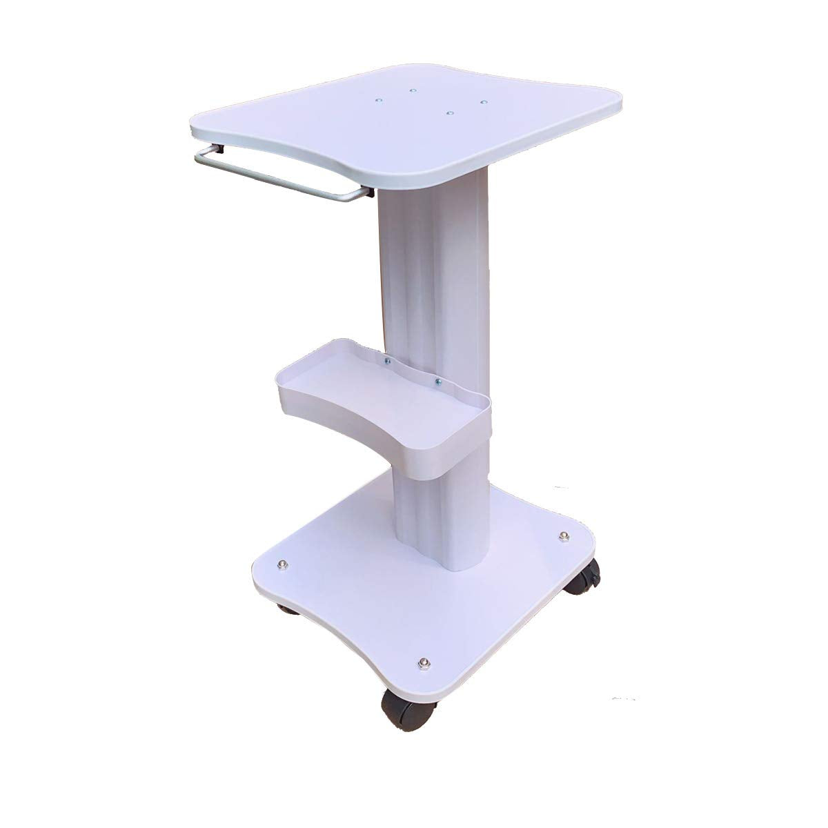 Cozyel Beauty Salon Trolley Cart with Wheels, 3 Tier Beauty Rolling Cart, Adjustable Tattoo Table Work Station, Salon Spa Rolling Trolley Stand