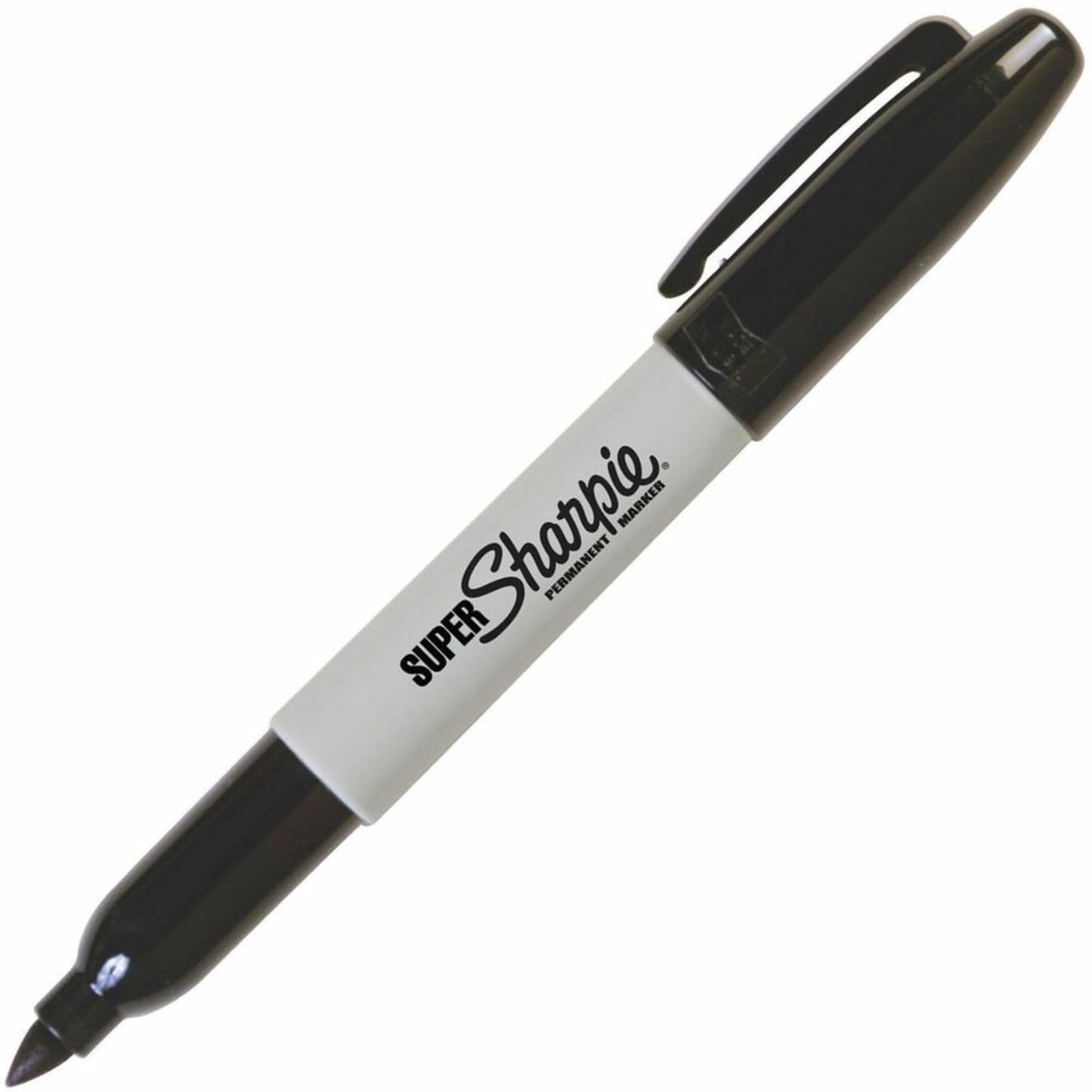 Sharpie Super Permanent Markers, Fine Point, Black, 12 Count