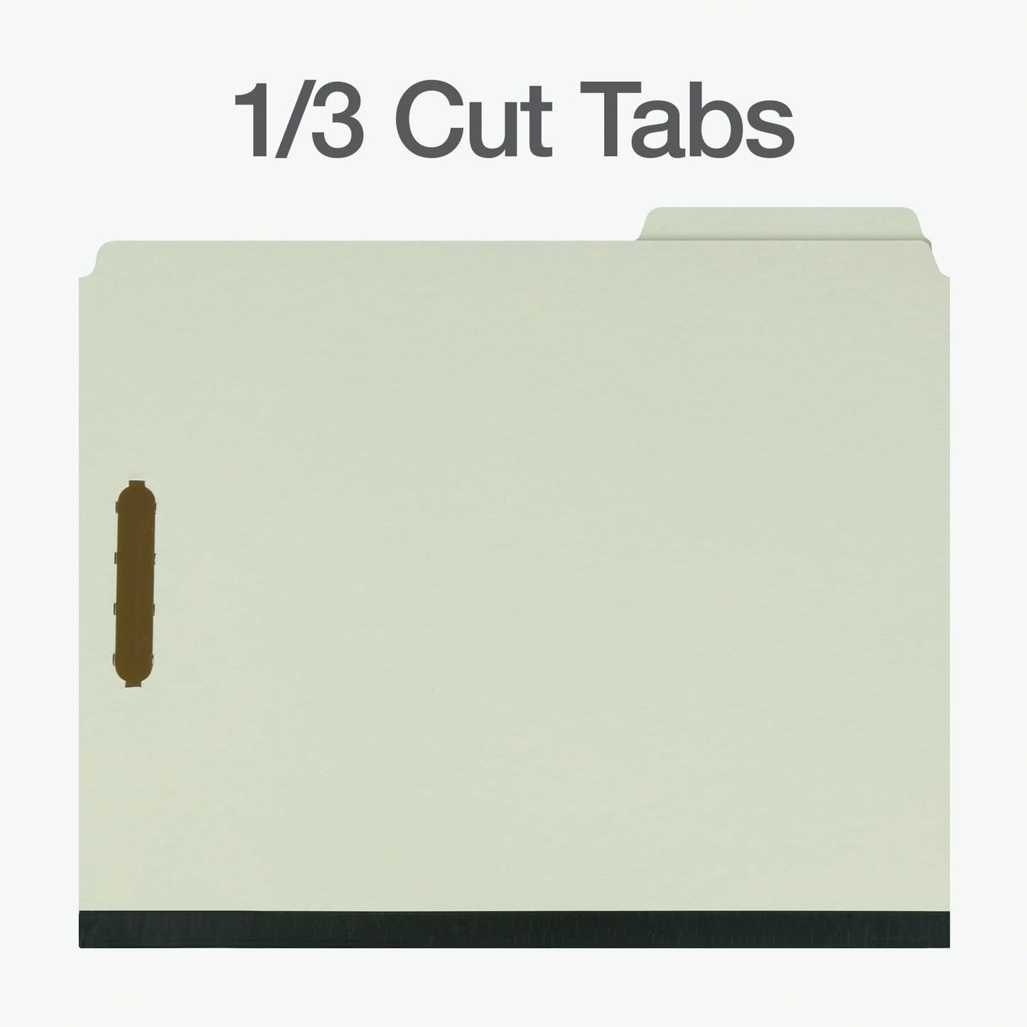 Pendaflex File Folders, Pressboard Classification, 6 Fasteners, Letter Size, Light Green, 3" Expansion, Durable 25 pt. Pressboard, 10/Box, Ideal for Organizing Multiple Projects