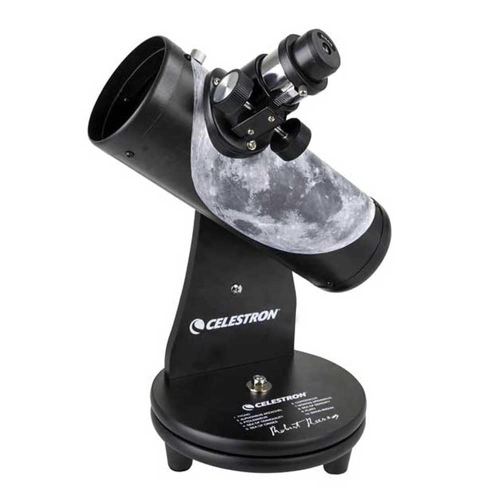 Celestron – 76mm Signature Series FirstScope – Compact and Portable Tabletop Dobsonian Telescope – Ideal Telescope for Beginners – Features Custom Moon Map Wrap – Bonus Astronomy Software Package