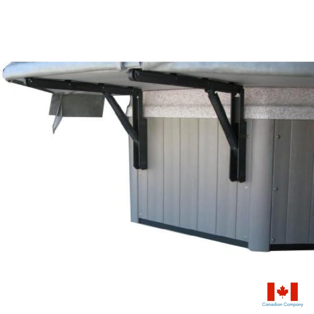 ABC Spa 4 Roller Hot Tub Cover Lifter – Durable Plastic Material, Stainless Steel Hinge Bolt Spa Lifter, Weight up to 75 Pounds, Square & Rectangle Tubs up to 8' Wide