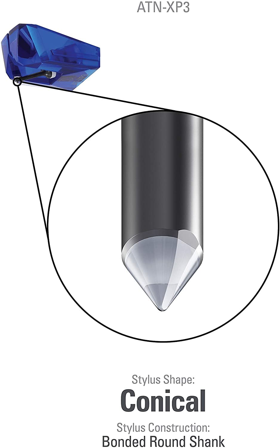 Audio-Technica ATN-XP3 Replacement Stylus