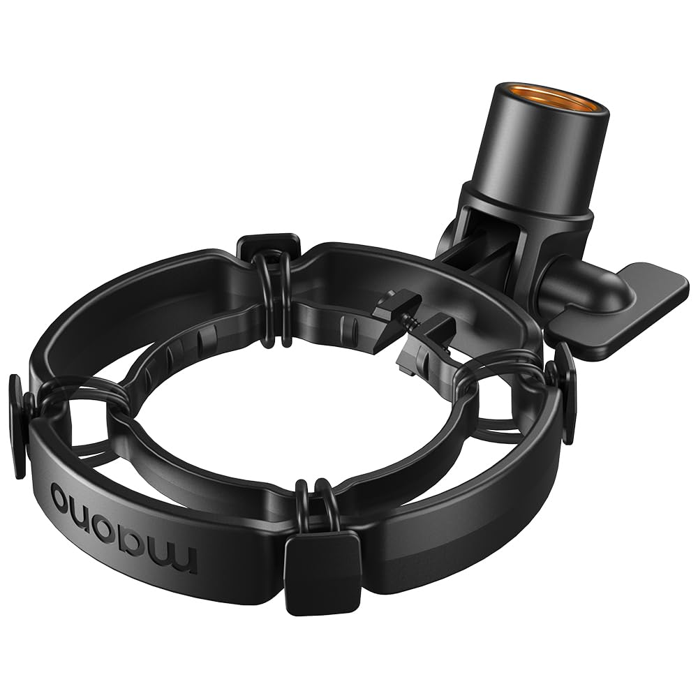 MAONO PD200X Shock Mount - Microphone Mounts Reduce Vibration Noise