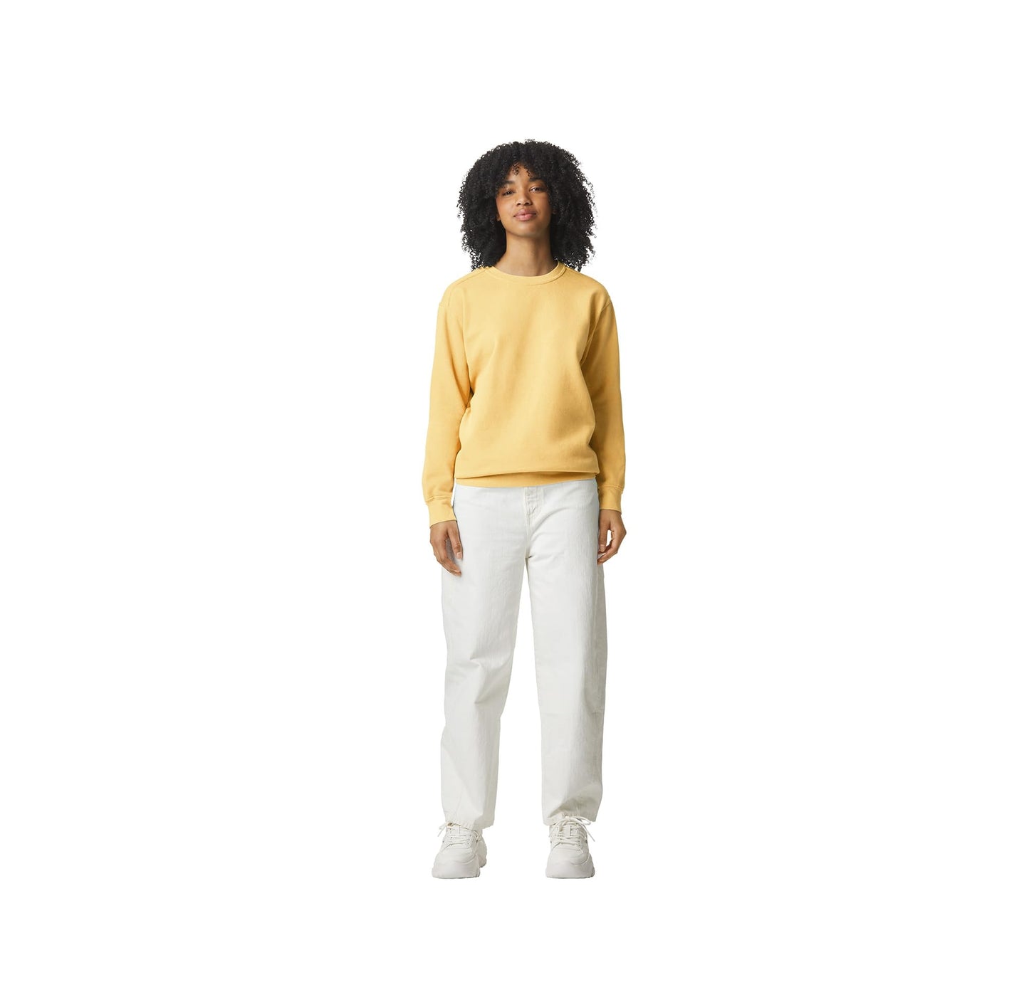 Comfort Colors Adult Crewneck Sweatshirt, Style G1566, Butter, Medium