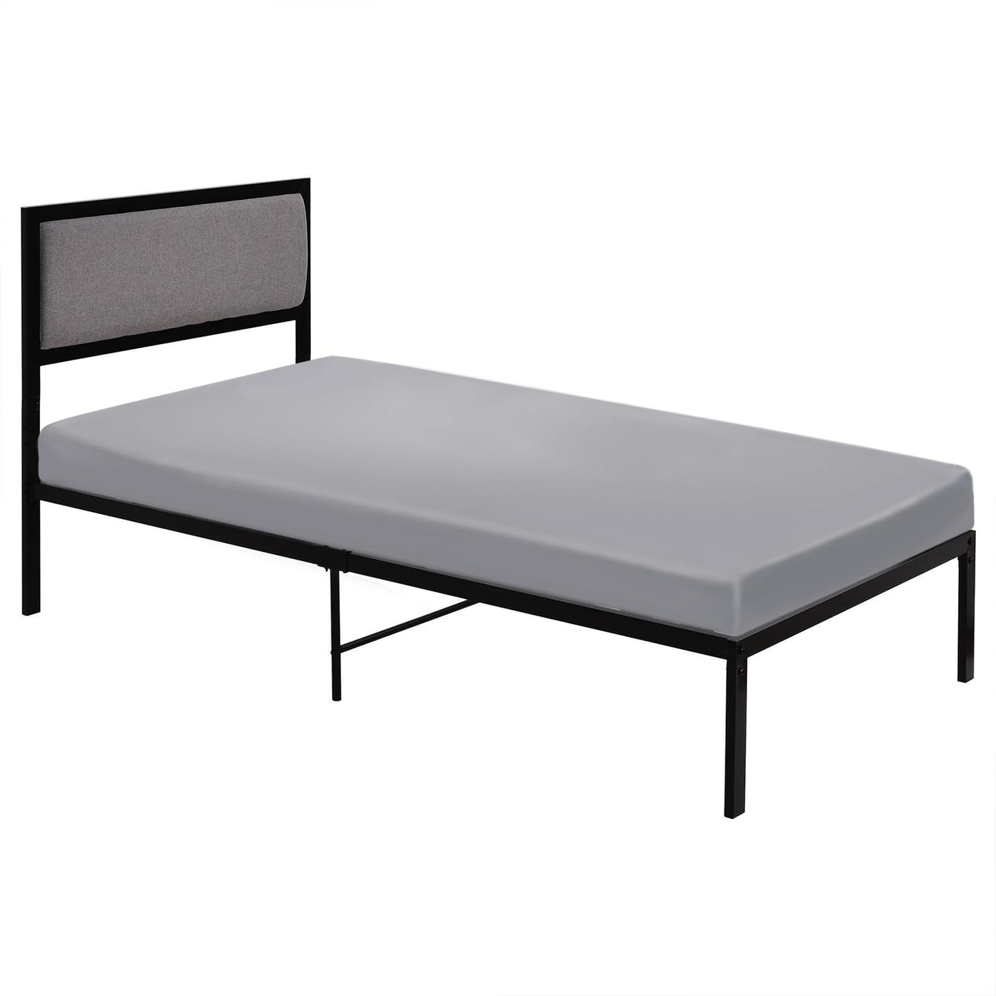 Cot Sheets 31" x 75", 2 Pack Cot Size Sheet Fitted with Narrow Twin/Camp Bunk/Rvs Bunk/Guest Beds/Army Cots/Trifold Mattress, Super Soft Breathable Microfiber Bed Cover, Bottom Sheet, Gray