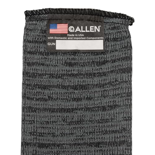 Allen Company Knit Gun Sock for Rifle/Shotguns With or Without Scope - Anti-Rust and Silicone-Treated for Gun Safe, Bag, and Case Storage - Drawstring Closure - 52" Gray - 3 Pack