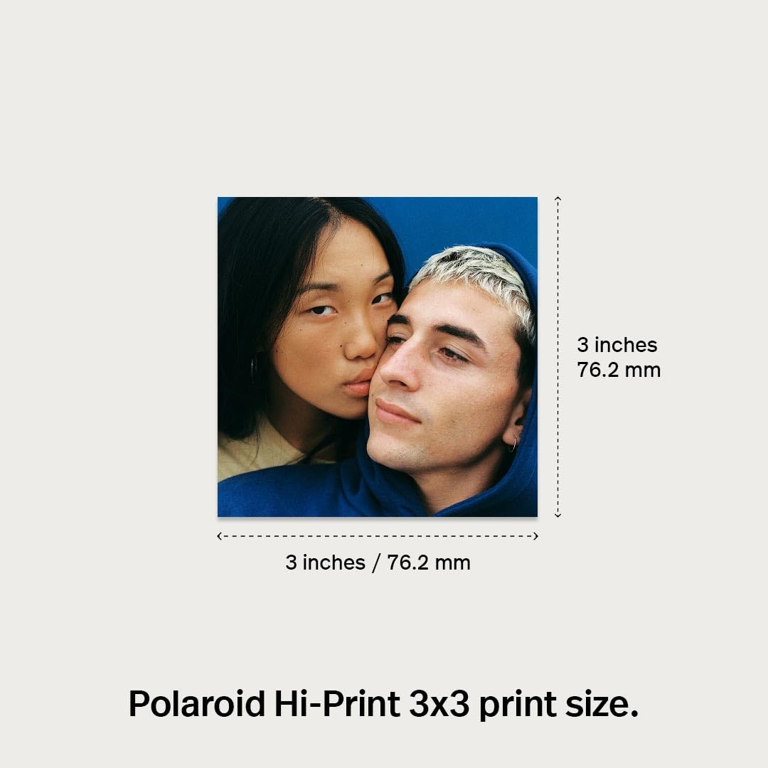 Polaroid Hi-Print 3x3 Paper - 3x3 Photo Paper Cardridge - 30 Photo Sheets (6646)