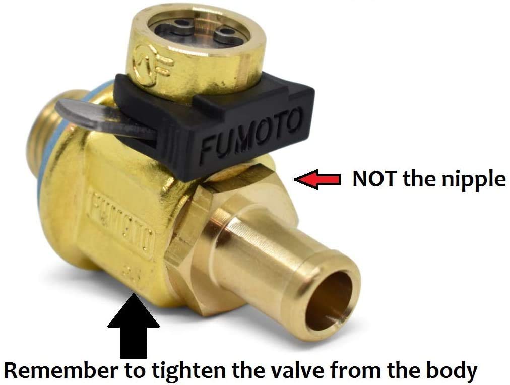 Original Fumoto F108N with LC-10 Lever Clip FN-Series Engine Oil Drain Valve, 1 Pack Gold