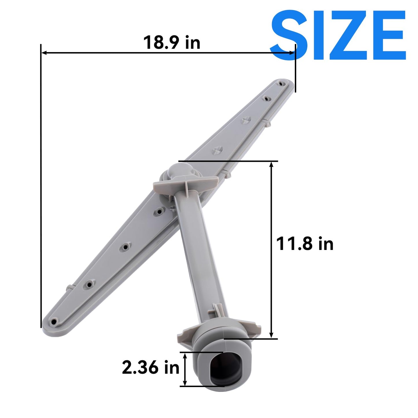 Dishwasher Upper Spray Arm 5304506740 Compatible with Frigidaire Dishwasher, Replaces 5304498136 PS11770527 Parts