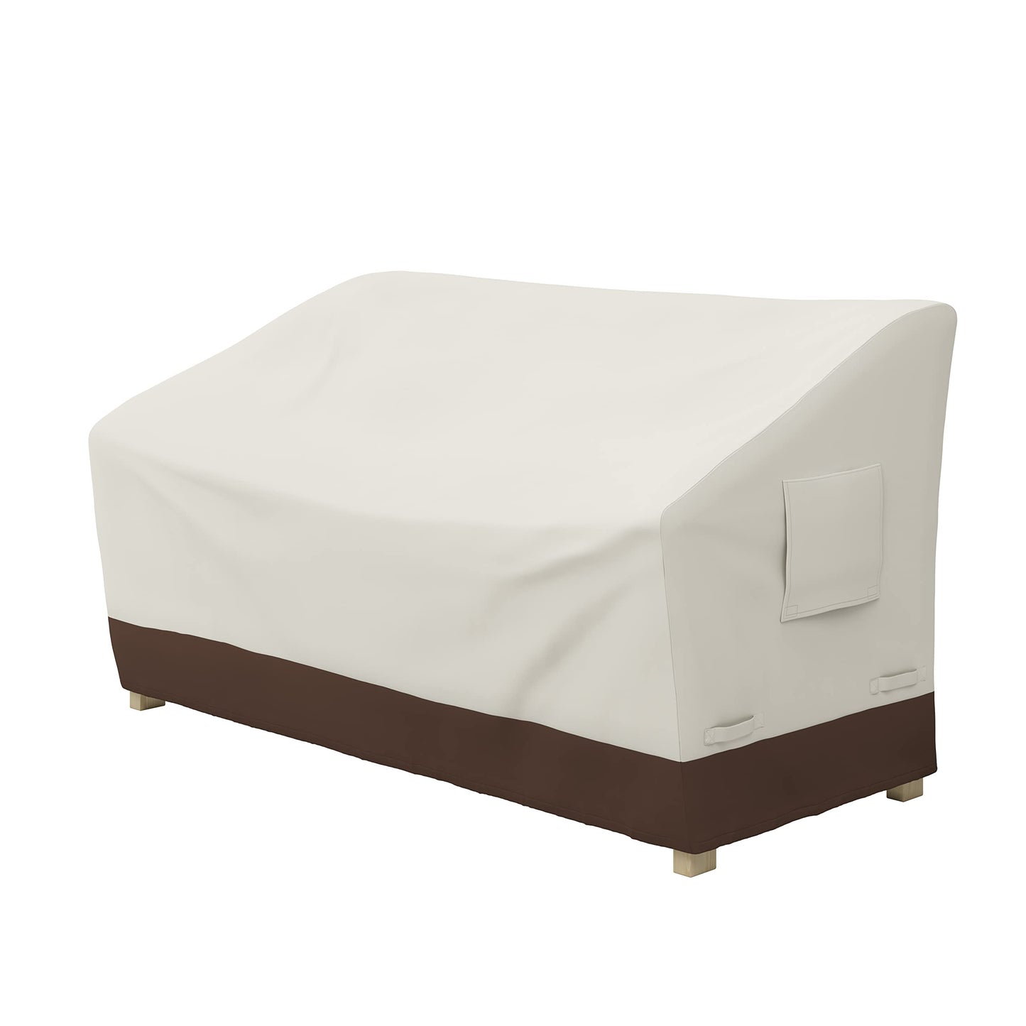 Amazon Basics 3-Seater Outdoor Patio Bench Cover, Beige/Tan