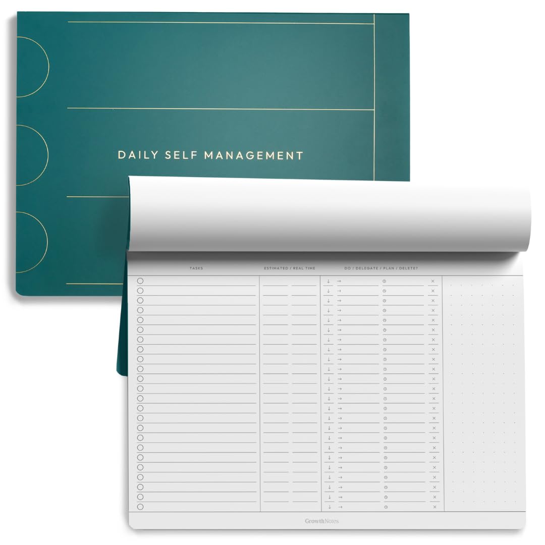Growth and Scale Notepad (Premium) for Goal Setting, Productivity & Business Growth – Strategic Planning, Daily Tracking, Self-Reflection & Success Mindset